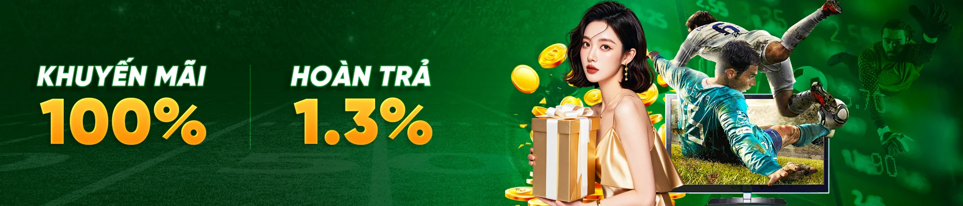 Khuyến mãi hoàn trả không giới hạn 1.3%
